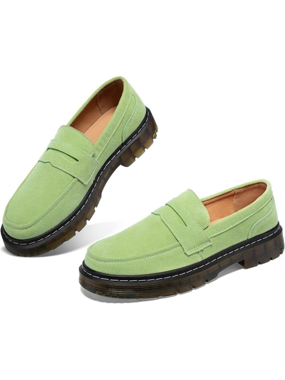 Women's Pistac Suede Comfort Fashion Casual Business Work Slip-On Flats Loafer